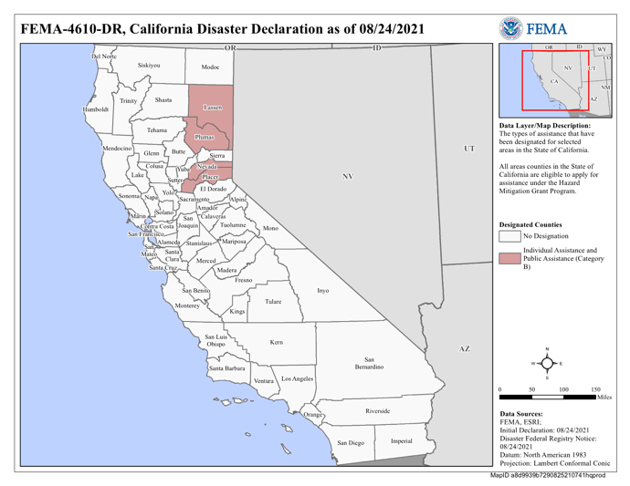 DR4610 Declared Counties